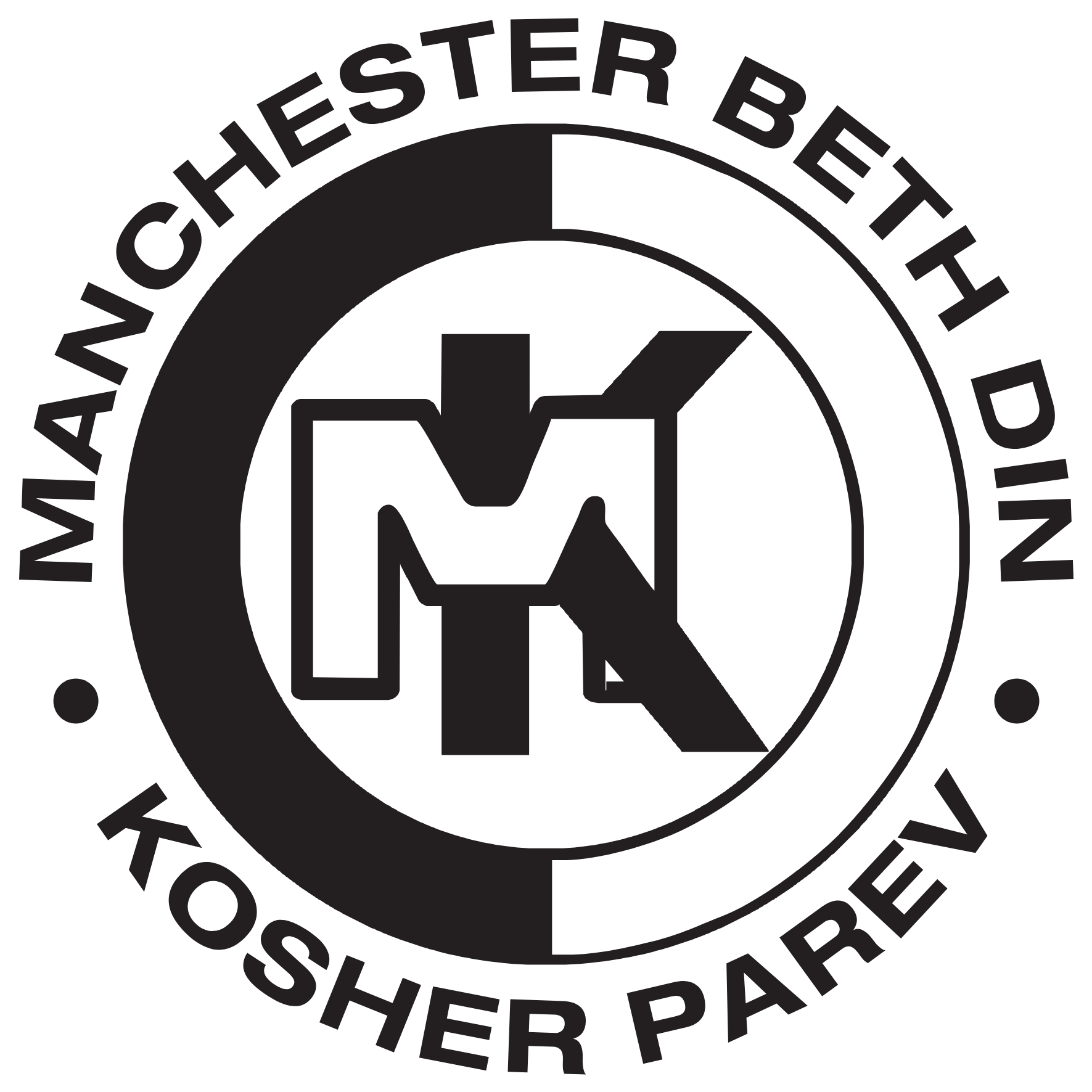 Logo for Manchester Beth Din Kosher Certification